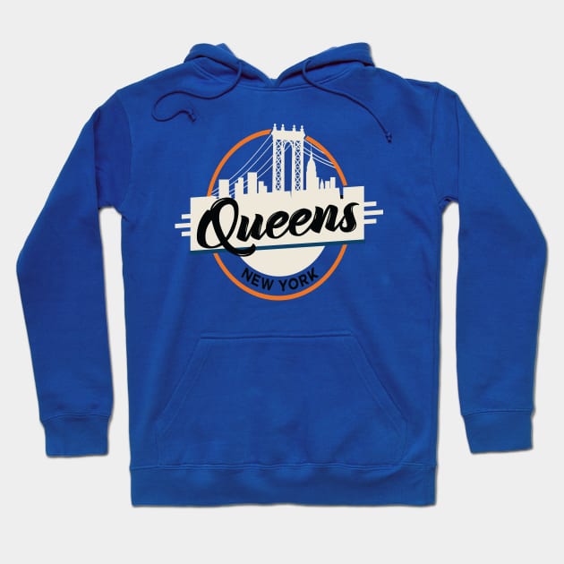 Queens New York Hoodie by ProjectX23Red